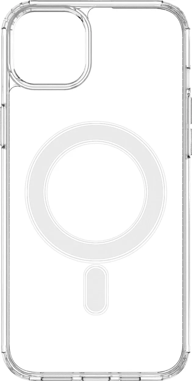 Kllëf telefoni Hurtel Magnetic Case MagSafe për iPhone 14 Plus, transparent, unazë argjendi - 10