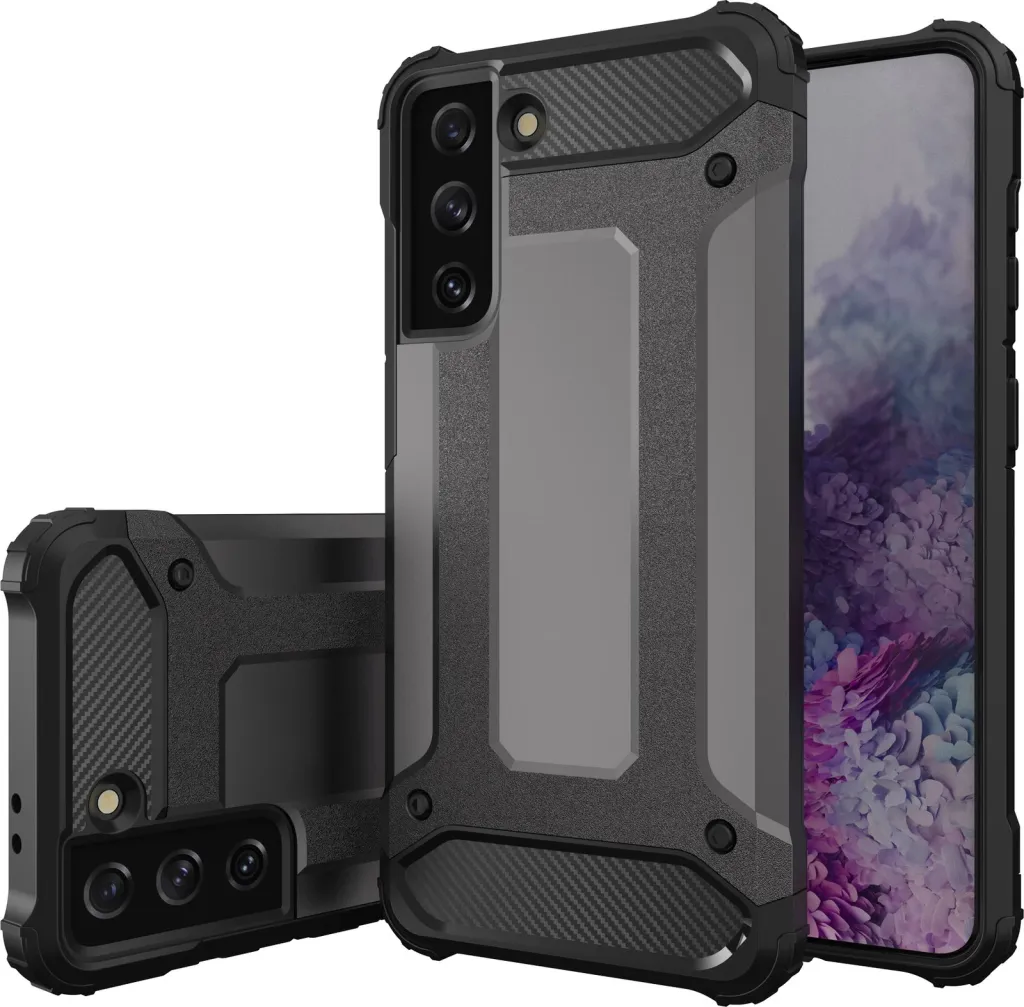 Mbështjellës Hurtel Hybrid Armor për Samsung Galaxy S23+, kaltër - 2