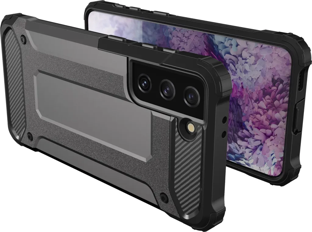 Mbështjellës Hurtel Hybrid Armor për Samsung Galaxy S23+, kaltër - 3