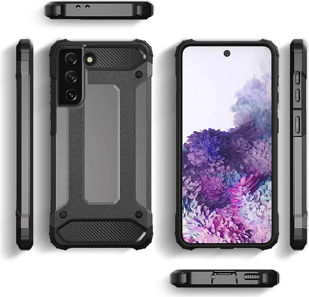 Mbështjellës Hurtel Hybrid Armor për Samsung Galaxy S23+, kaltër - 4