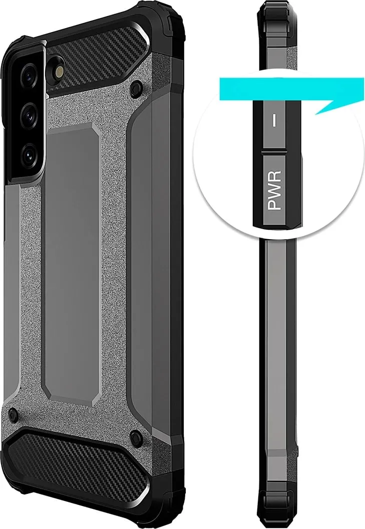Mbështjellës Hurtel Hybrid Armor për Samsung Galaxy S23+, kaltër - 5