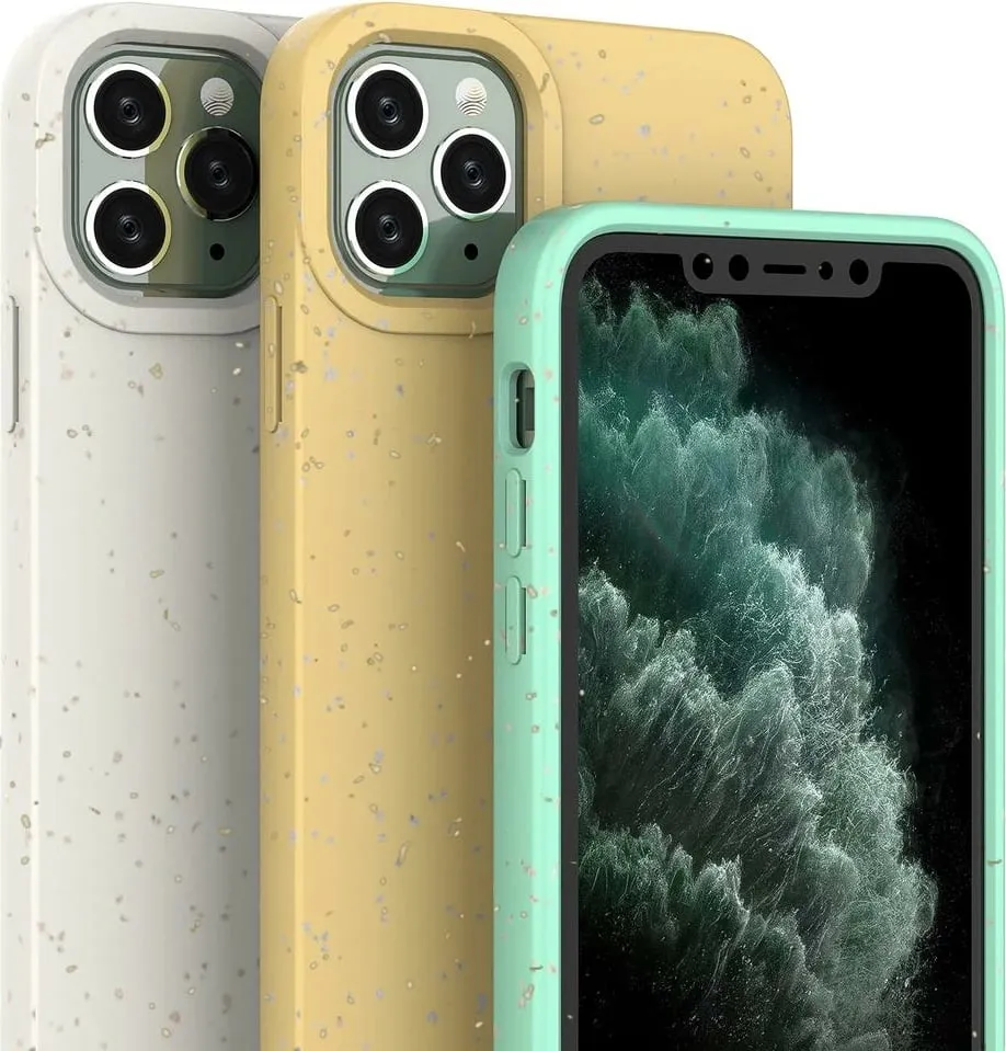 Mbështjellës Hurtel Eco Case për iPhone 11 Pro Max, silikon, e verdhë - 2