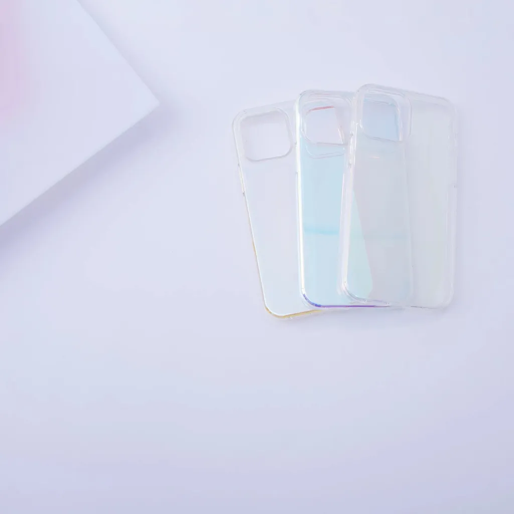 Mbrojtëse telefoni Hurtel Aurora Case për iPhone 13, xhel, efekt iridescent, e artë - 4