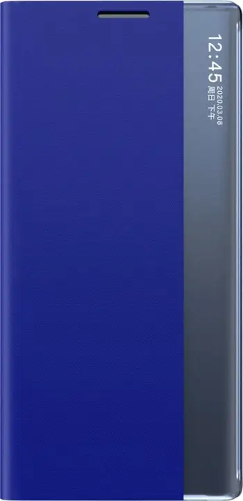 Mbështjellës Hurtel Sleep View Case për Samsung Galaxy A55, me flap dhe stand, Kaltër