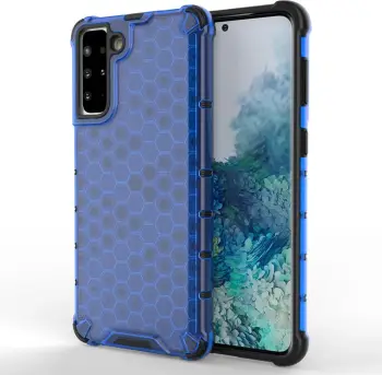 Mbështjellës Hurtel Honeycomb Case armor për Samsung Galaxy S21+ 5G, Blu