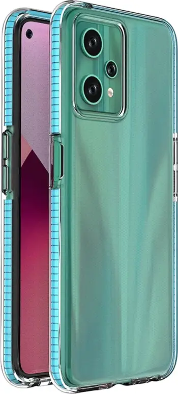 Mbështjellës Hurtel Spring Case për Realme 9 Pro, TPU, blu e çelët