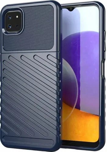 Mbështjellës Hurtel Thunder Case për Samsung Galaxy A22 5G, TPU, Blu