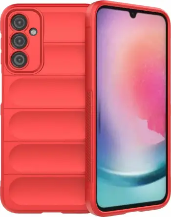 Mbrojtëse telefoni Hurtel Magic Shield Case për Samsung Galaxy A24 4G, fleksibël, e blinduar, e kuqe