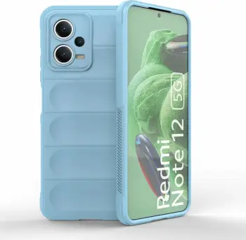Futrollë Hurtel Magic Shield për Xiaomi Redmi Note 12 5G Poco X5 5G, silikoni i blinduar, fleksibël, blu e hapur