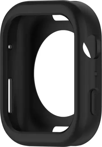 Kllëf silikoni Hurtel për Apple Watch 44 mm Series 4 5 6 SE, mat, i zi