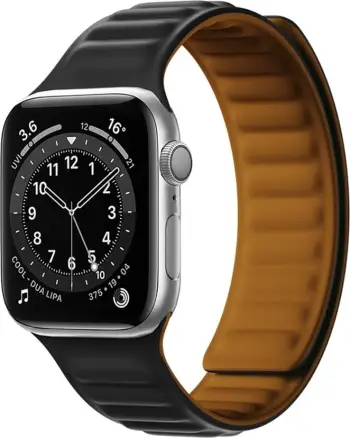 Rrip ore Hurtel Magnetic Strap për Apple Watch 7 41mm, mbyllje magnetike, i zi