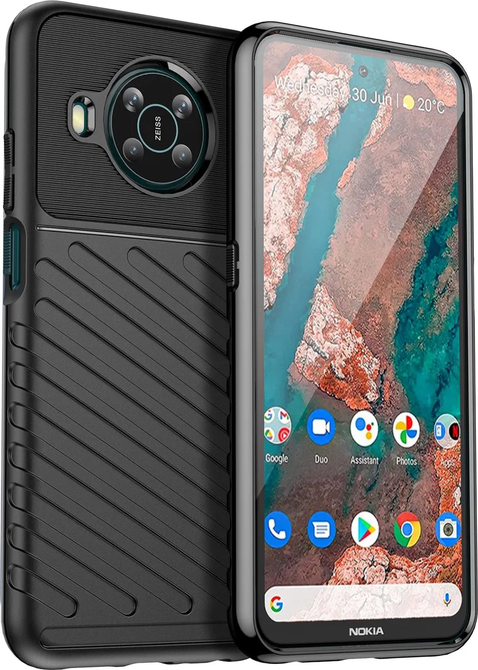 Mbështjellës Hurtel Thunder Case për Nokia X100, i zi - 1