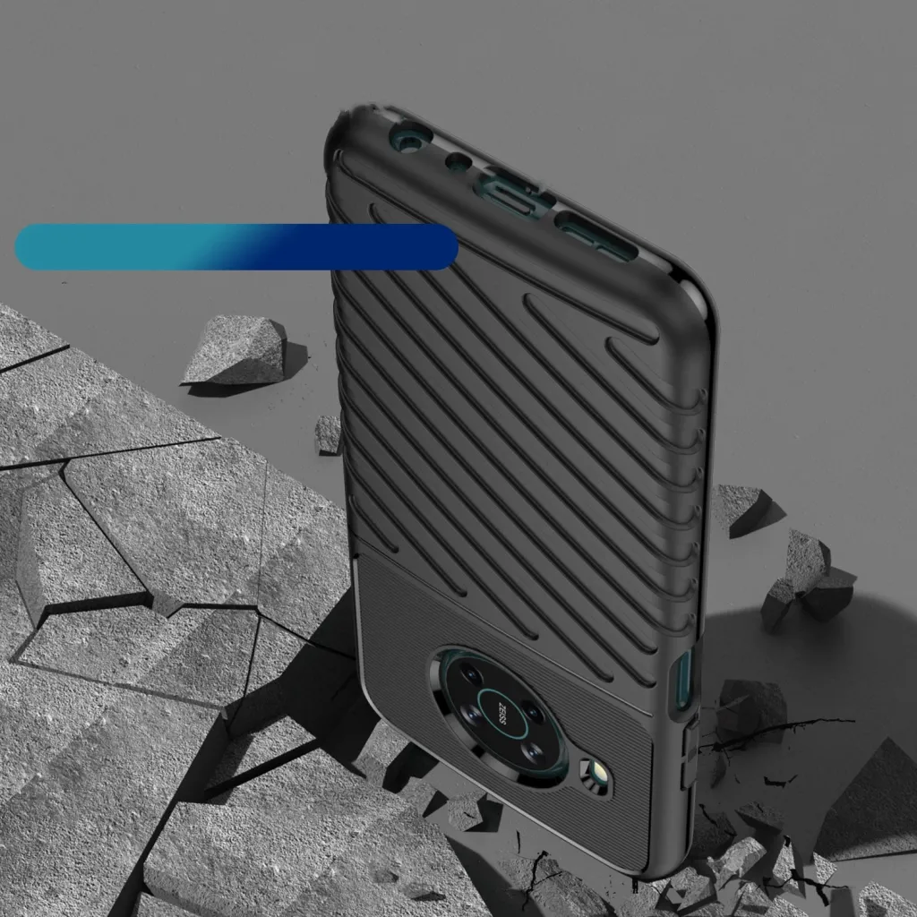 Mbështjellës Hurtel Thunder Case për Nokia X100, i zi - 6