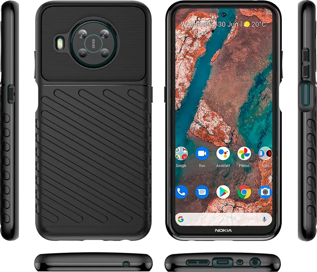 Mbështjellës Hurtel Thunder Case për Nokia X100, i zi - 7