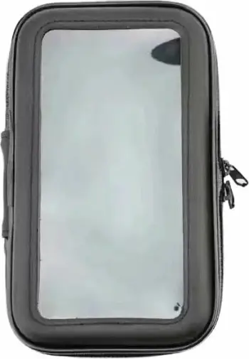 Çantë ujërezistuese për timon biçiklete motoçiklete, për telefona deri 6.5", e zezë