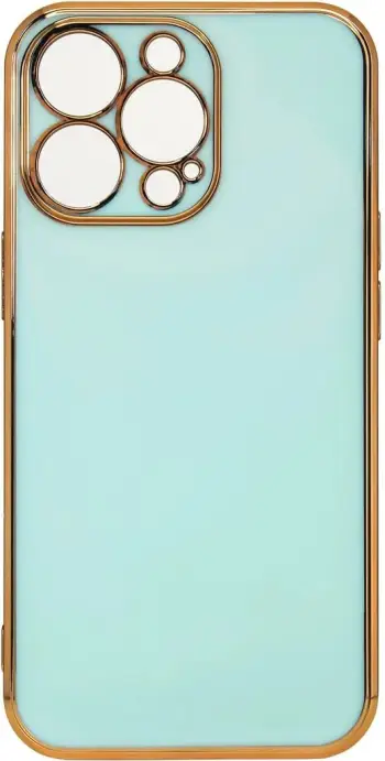 Futrollë telefoni Hurtel Lighting Color Case për iPhone 12 Pro Max, xhel, kornizë ari, mente