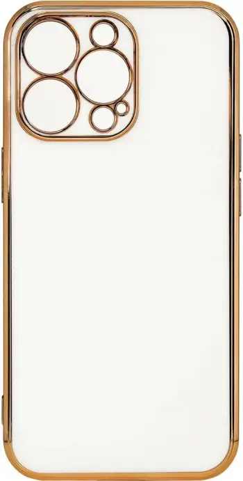 Mbrojtëse telefoni Hurtel Lighting Color Case për Xiaomi Redmi Note 11, xhel, kornizë ari, e bardhë