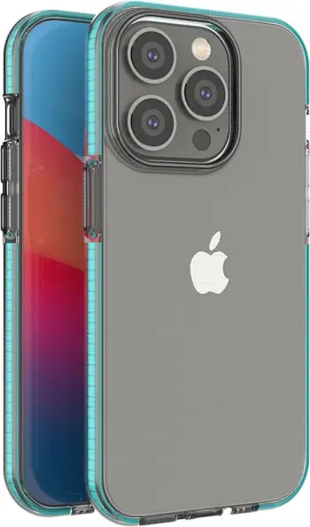 Mbështjellës Hurtel Spring Case për iPhone 14 Pro, TPU, kaltër e hapur