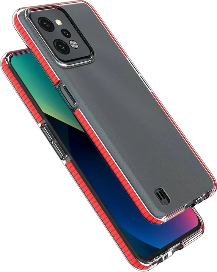 Mbështjellës Hurtel Spring Case për Realme C31, TPU, blu e çelët - 4