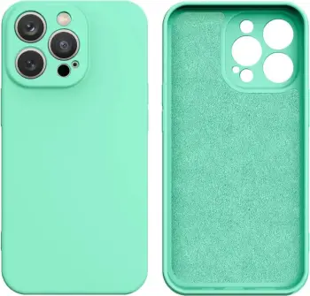 Kllëf silikoni Hurtel për iPhone 13 Pro Max, silikon, mint e gjelbër