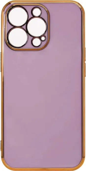 Mbrojtëse telefoni Hurtel Lighting Color, Xiaomi Redmi Note 11, xhel, kornizë e artë, vjollcë