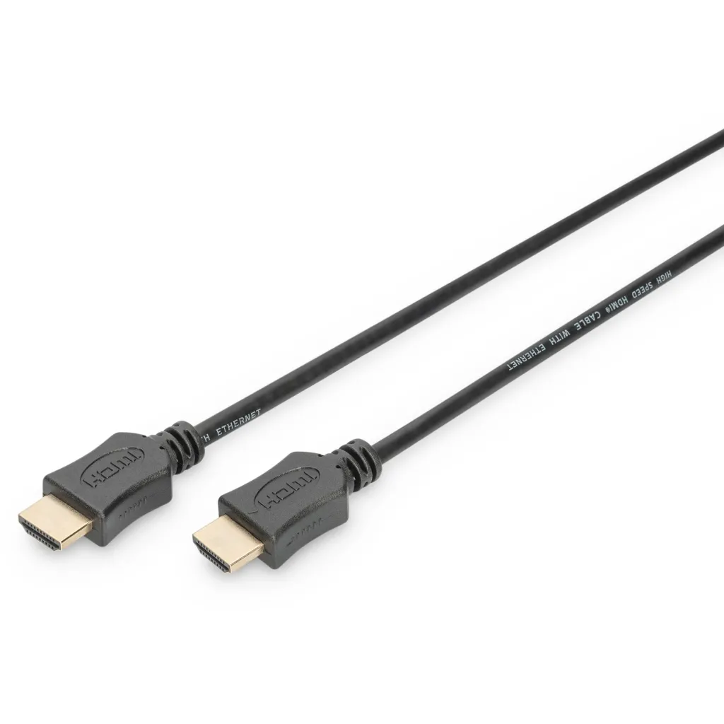 Kabllo Digitus HDMI - HDMI, 3m, e zezë - 1