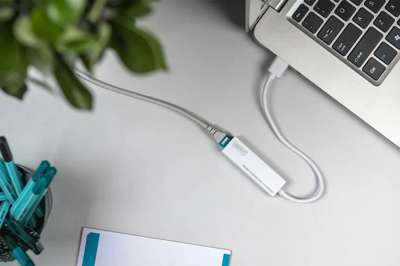 Përshtatës rrjeti Digitus DN-3023, 1 GBit/s, USB-A, i bardhë - 2