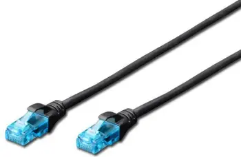Kabllo rrjeti Digitus, U/UTP cat.5e, 2m, e zezë