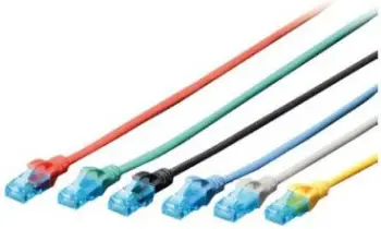 Kabllo patchcord Digitus Cat.5e, U/UTP, 0.25m, e kuqe