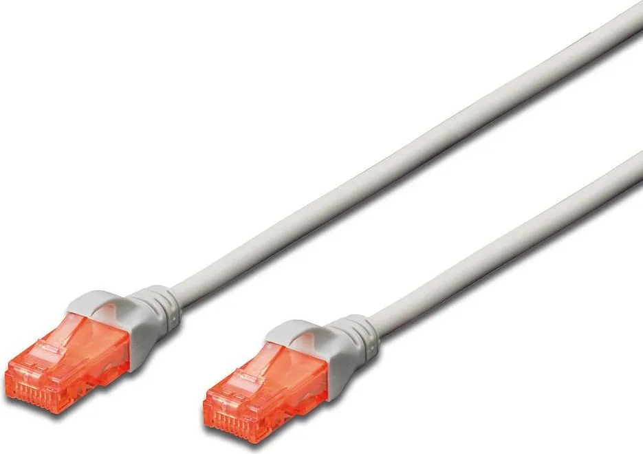 Kabllo patchcord Digitus RJ45 - RJ45, Cat.6, U/UTP, 10m, e hirtë - 1