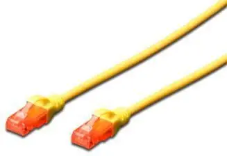 Kabllo Digitus Patchcord UTP DK-1612-005/Y, Cat.6, 0.5m, e verdhë