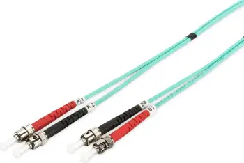 Kabllo patchcord Digitus, me fibër optike ST/ ST, OM3, 3m