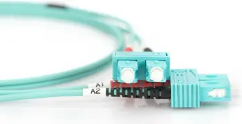 Kabllo patchcord Dugitus, me fibër optike SC/SC duplex, 50/125 OM3, 1m
