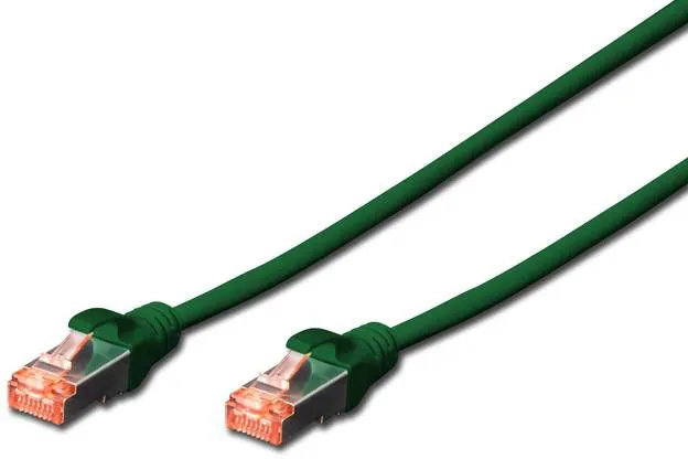 Kabllo patchcord Digitus Cat.6, S/FTP, 0.25m, e gjelbër - 1