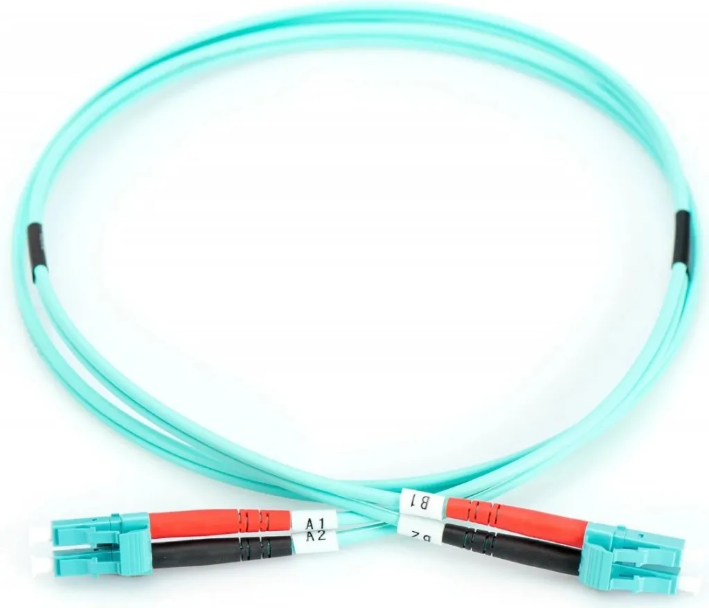 Kabllo patchcord me fibër optike Digitus LC/LC, OM3, 1m, e kaltër - 3