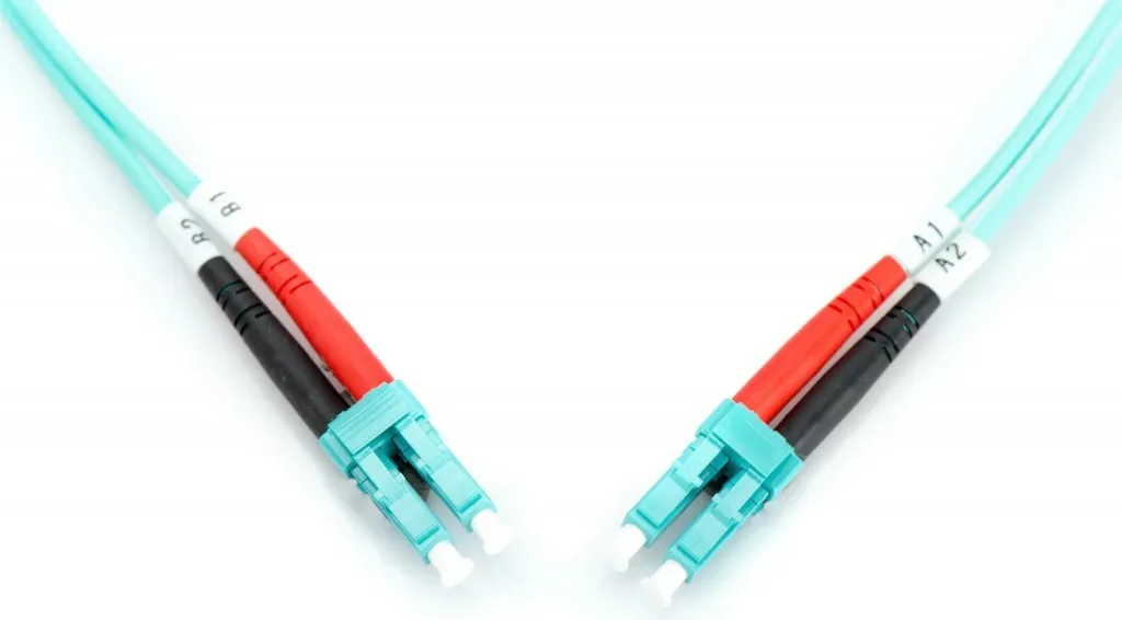 Kabllo patchcord me fibër optike Digitus LC/LC, OM3, 1m, e kaltër - 4