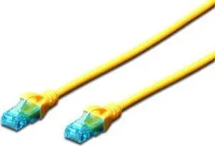 Kabllo Digitus Patchcord UTP, Cat.5e, 7m, e verdhë
