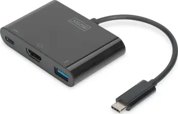 Përshtatës Digitus USB, i zi