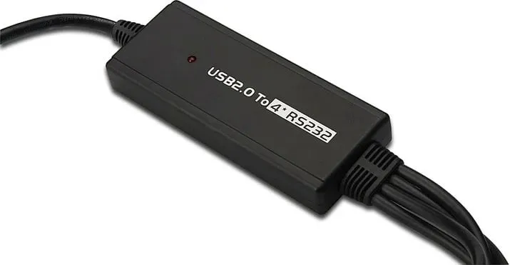 Kabllo Digitus USB-A në RS-232, 1.5m, e zezë - 2