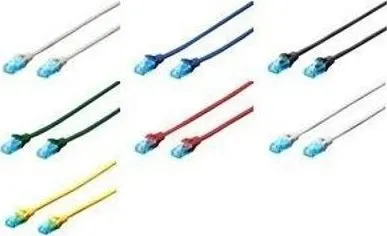 Kabllo patchcord Digitus Cat.5e, U/ UTP, 10m, e bardhë - 1