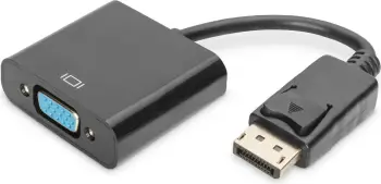 Përshtatës AV Digitus DisplayPort - VGA, i zi