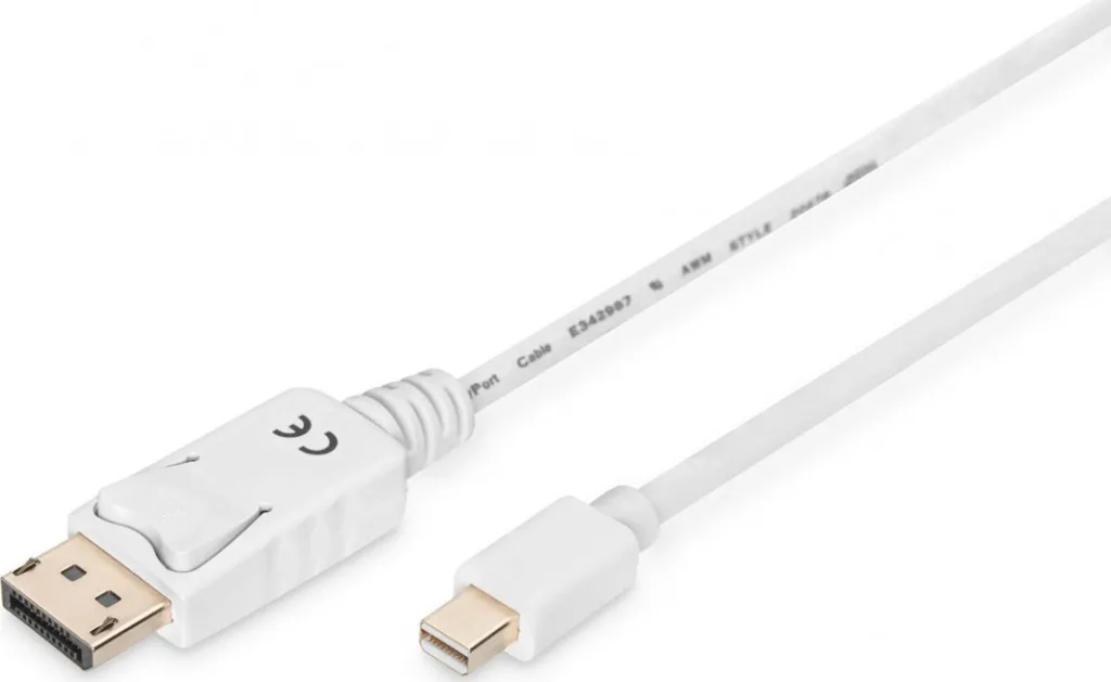 Kabllo Digitus DisplayPort Mini - DisplayPort, 2m, e bardhë - 1