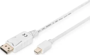 Kabllo Digitus DisplayPort Mini - DisplayPort, 2m, e bardhë