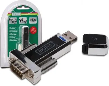 Përshtatës USB Digitus - RS-232, i zi - 1