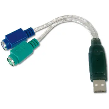 Përshtatës Akyga USB-PS/2, i gjelbër