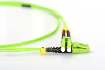 Kabllo optike Digitus LWL Patch Cable LC LC, OM5 50/125 µm, duplex 3m, jeshile