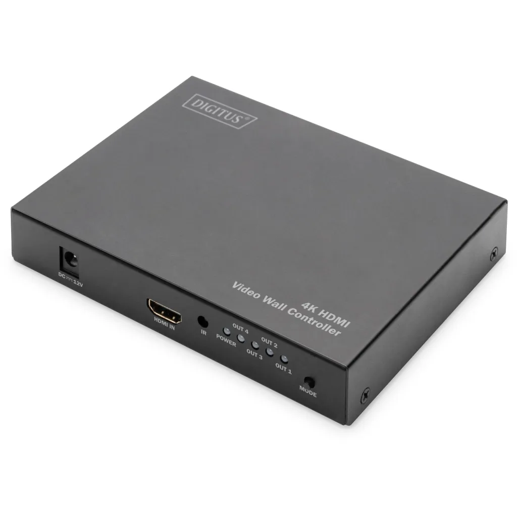 Kontrollues video wall Digitus 4K HDMI, 2x2, metal, i zi - 1