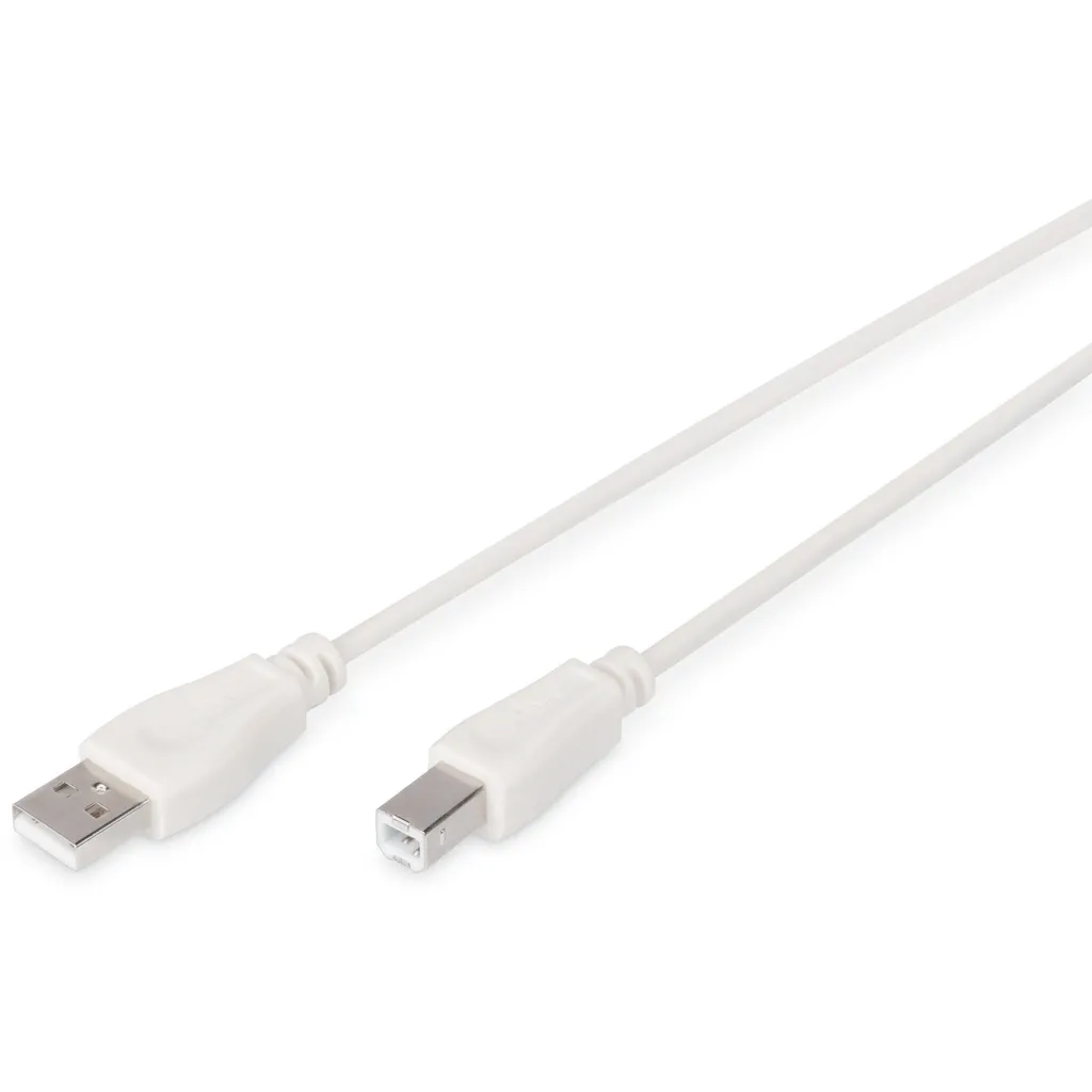 Kabllo USB DIGITUS / USB 2.0 / A – B / 1.8 m -Bardhë - 1