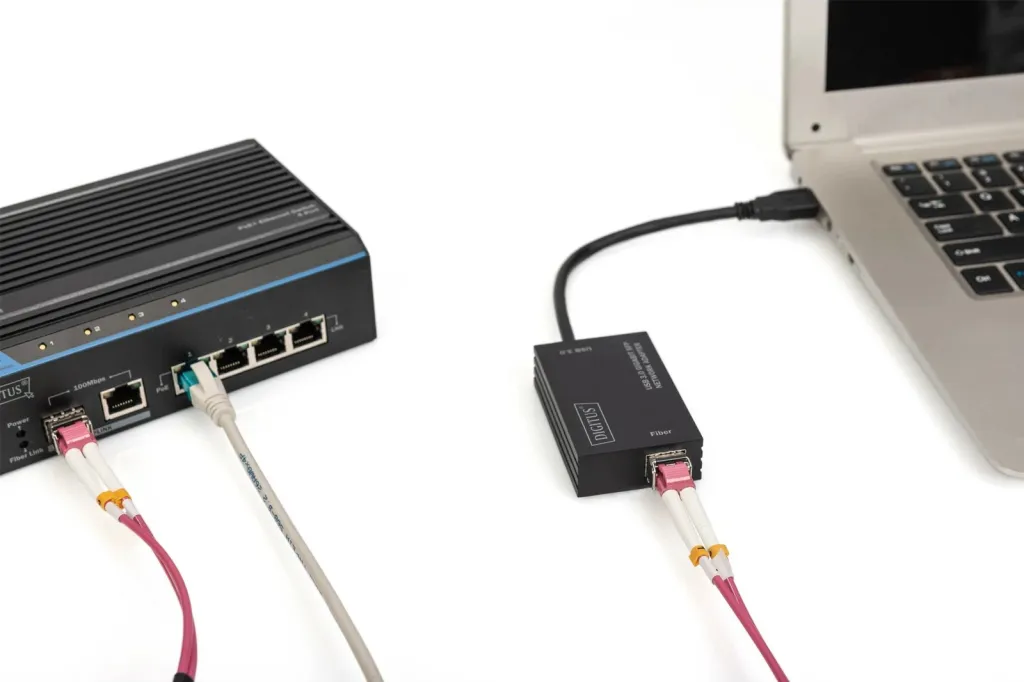 Adapter rrjeti Digitus USB 3.0 Gigabit SFP, i zi - 4