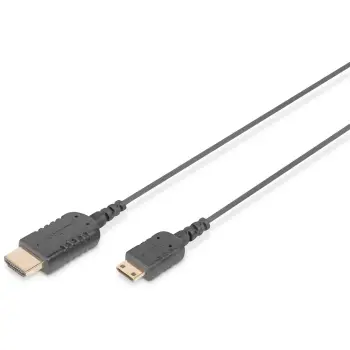 Kabllo HDMI Digitus, 2m, Type C (Mini), e zezë
